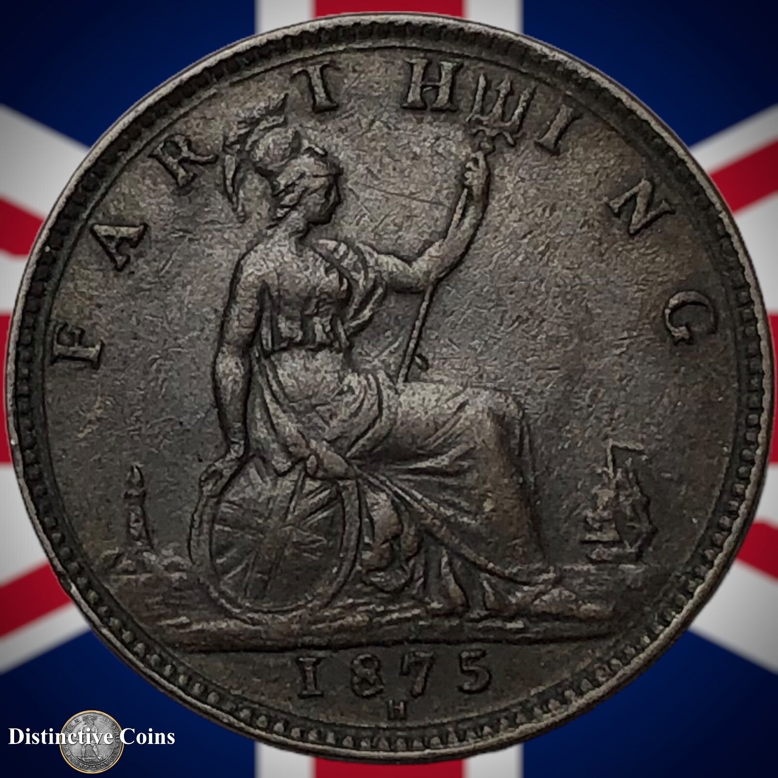 Great Britain 1875 H Farthing 1/4d GB3744