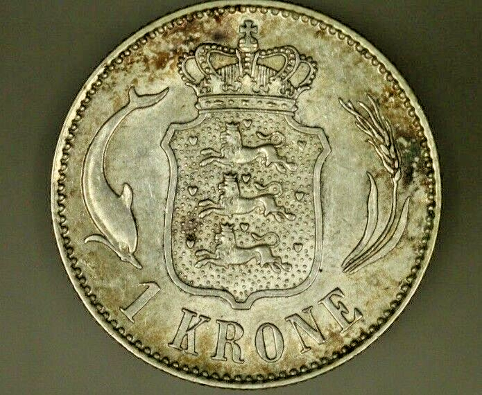 Denmark Krone 1876  Great Quality Pleasant AU     A1375
