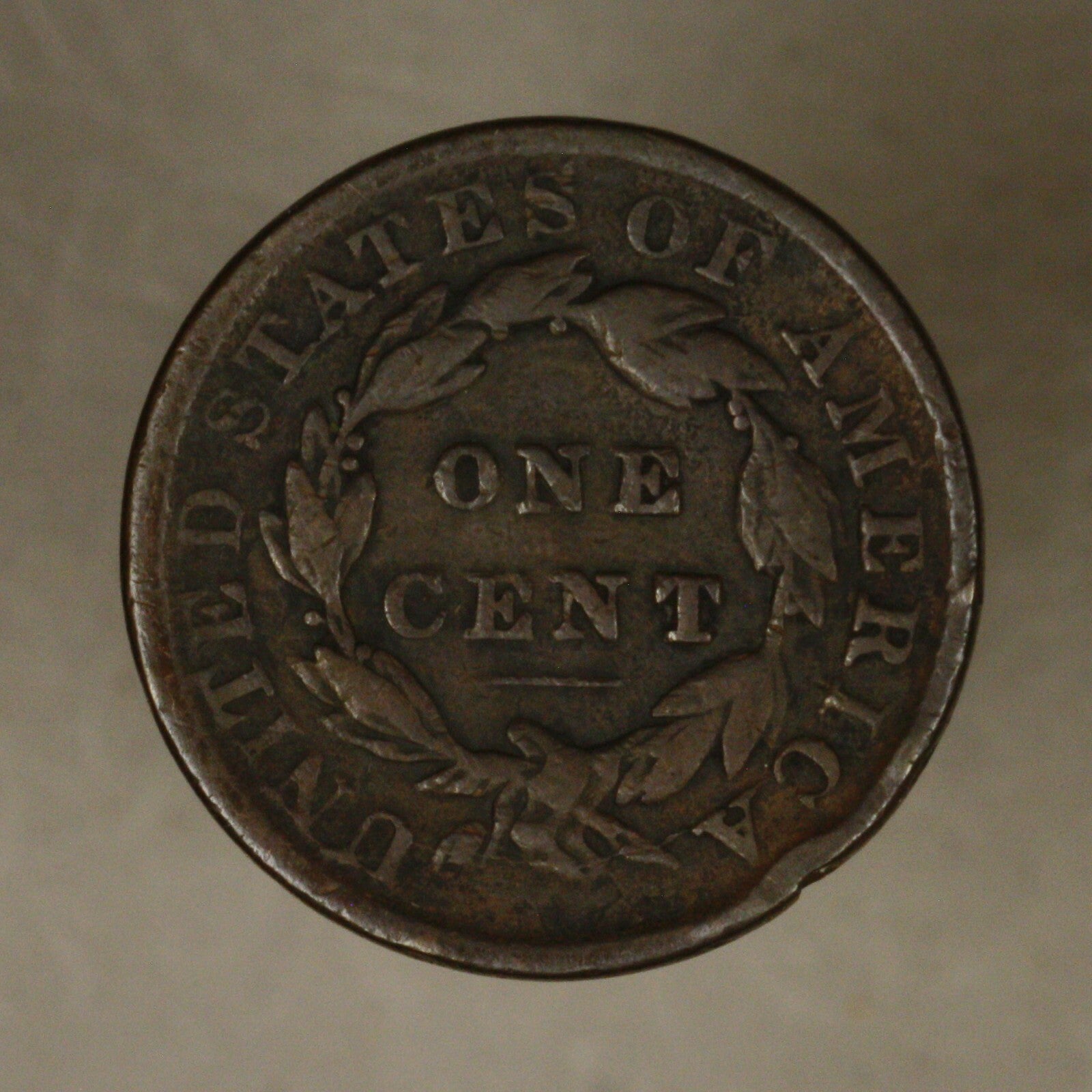 1833 Large Cent Bent
