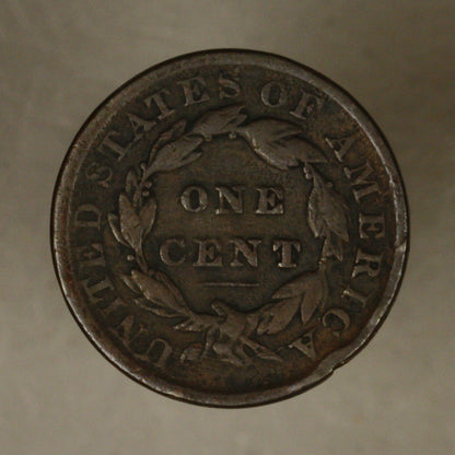 1833 Large Cent Bent