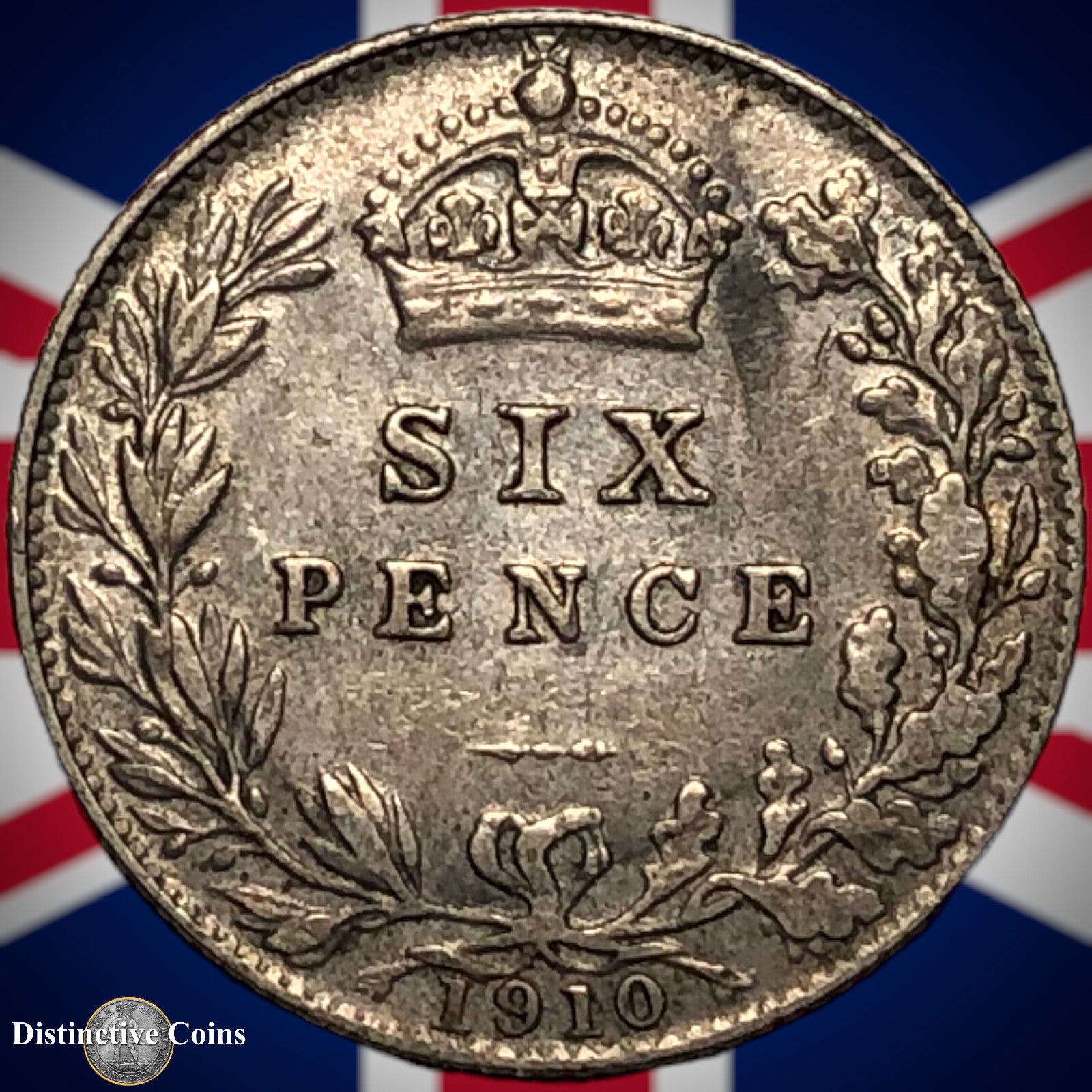 Great Britain 1910 Six Pence GB1555