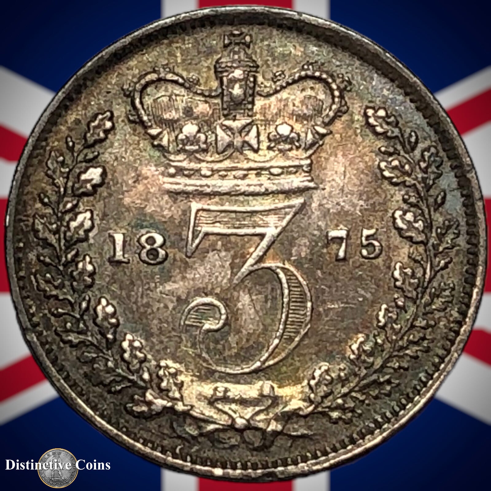 Great Britain 1875 Three Pence GB1876