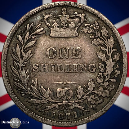 Great Britain 1871 British One Shilling GB0310