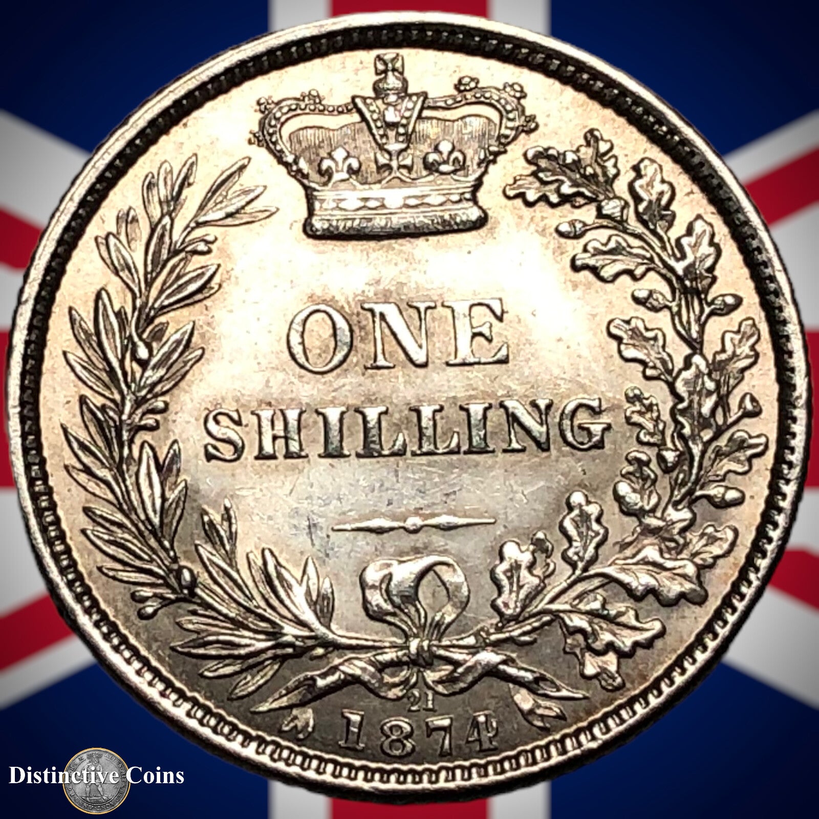 Great Britain 1874 British One Shilling GB0355