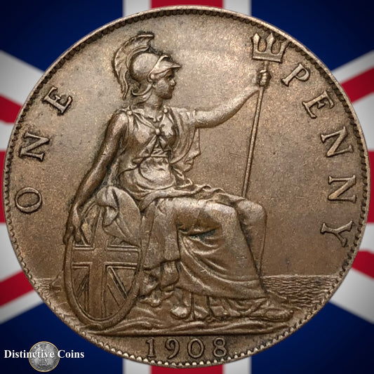 Great Britain 1908 Penny 1d GB6707
