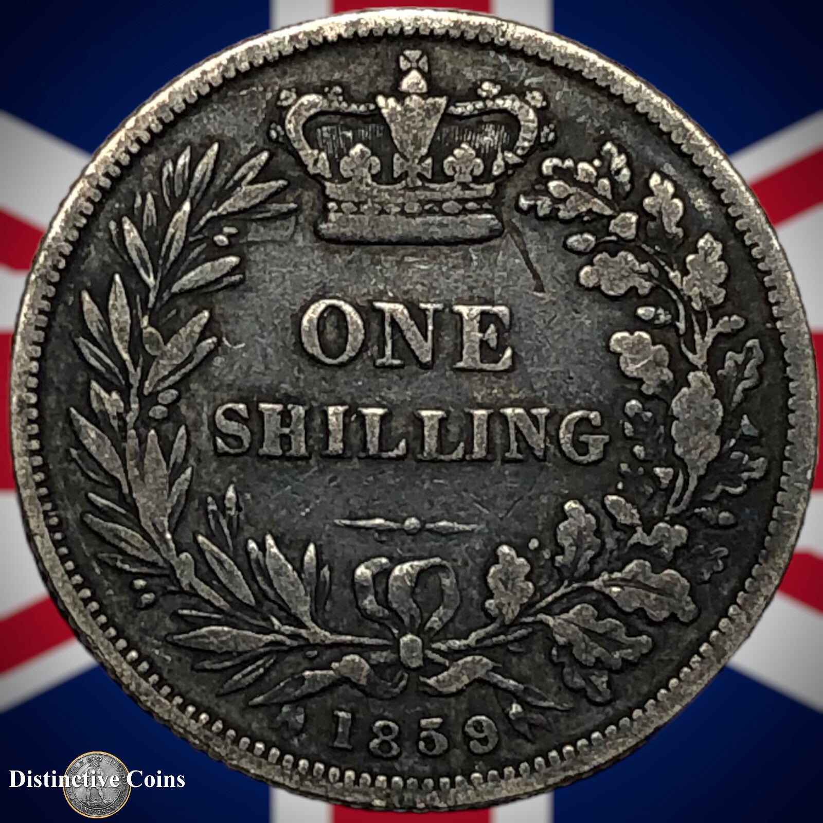 Great Britain 1859 British One Shilling GB0245