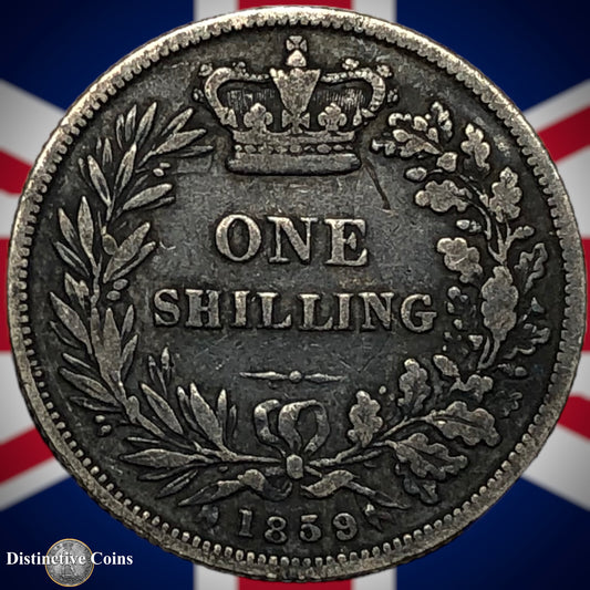 Great Britain 1859 British One Shilling GB0245
