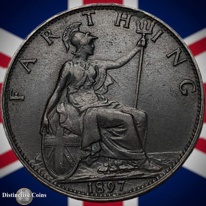 Great Britain 1897 Farthing 1/4d GB4437