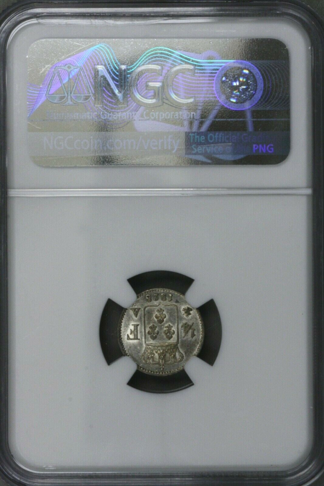 France 1828 A 1/4 Franc  NGC MS 63    S281