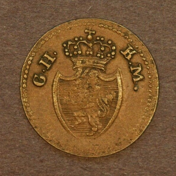 Germany - German States Hesse Darmstadt 1819 Pfennig A186