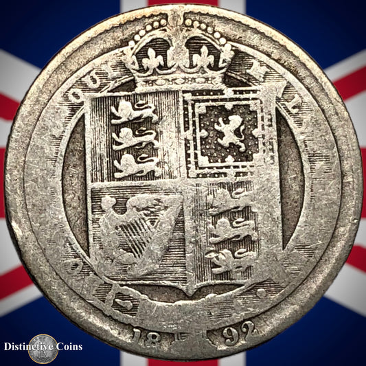 Great Britain 1892 British One Shilling GB0589