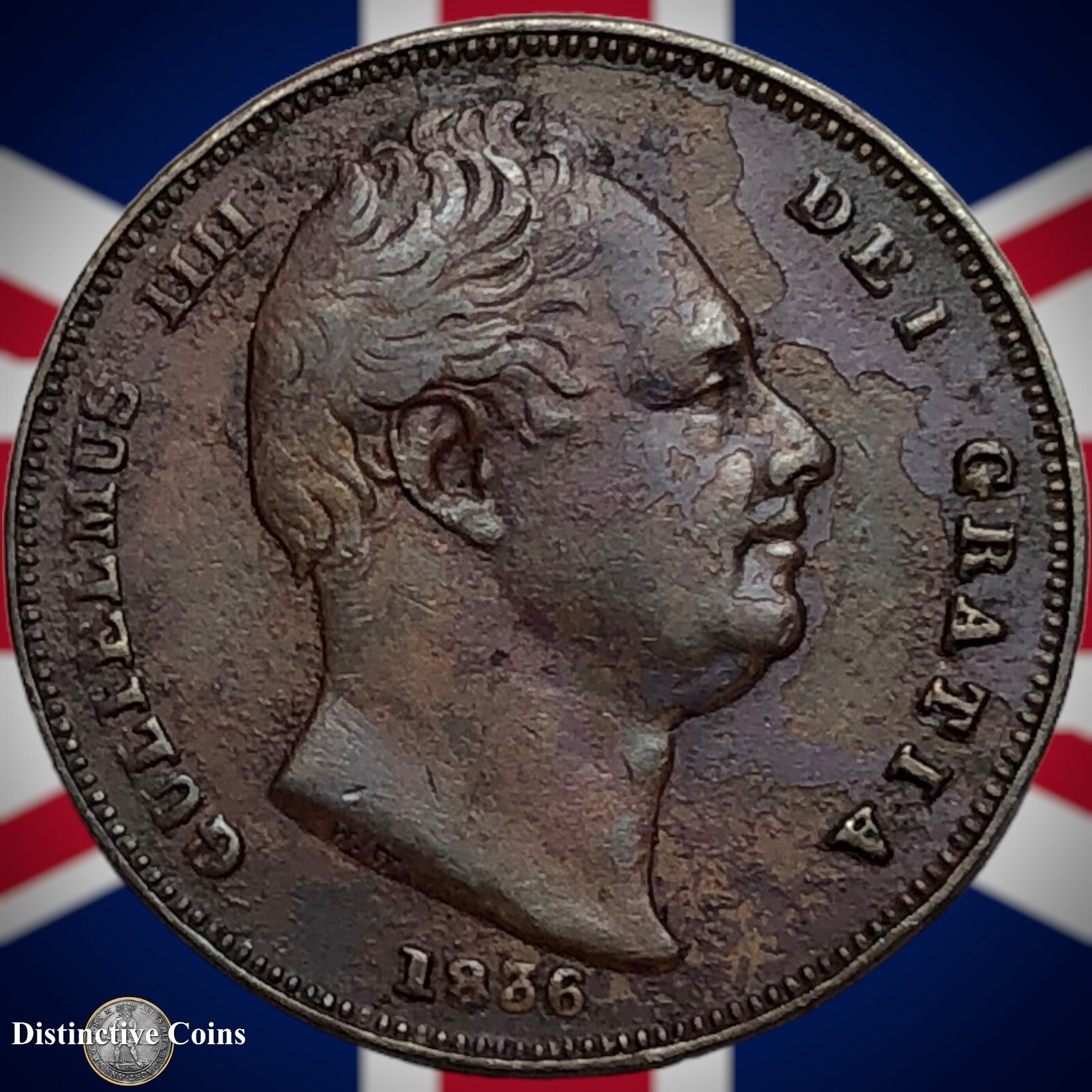 Great Britain 1836 Farthing 1/4d GB3385