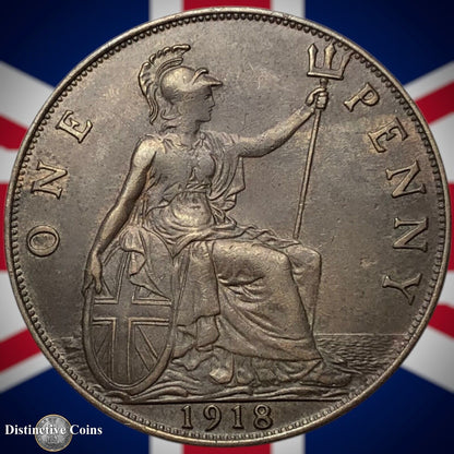 Great Britain 1918 Penny 1d GB6876