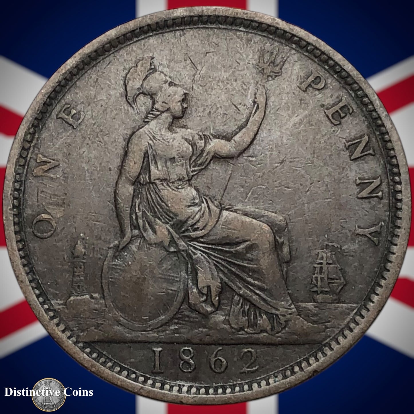 Great Britain 1862 Penny 1d GB6202