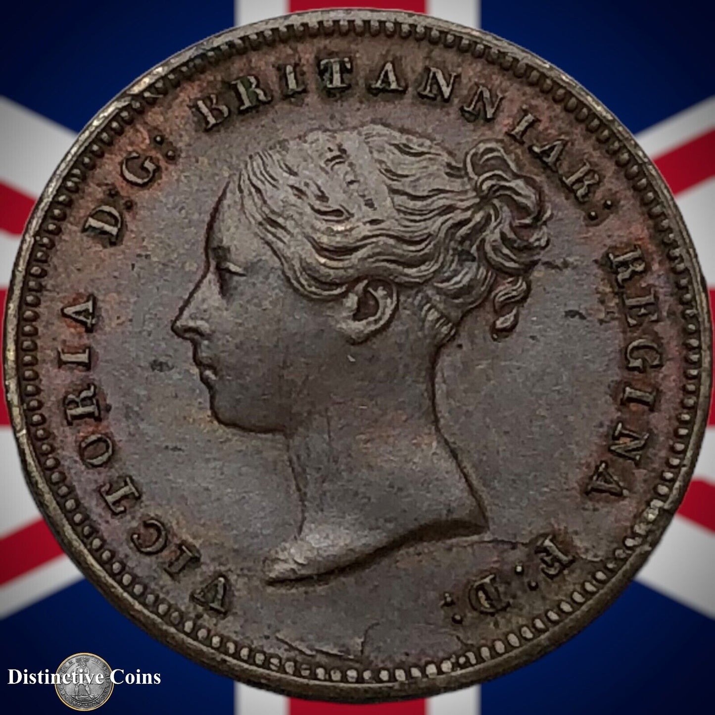 Great Britain 1843 Half Farthing 1/2 Penny GB3064