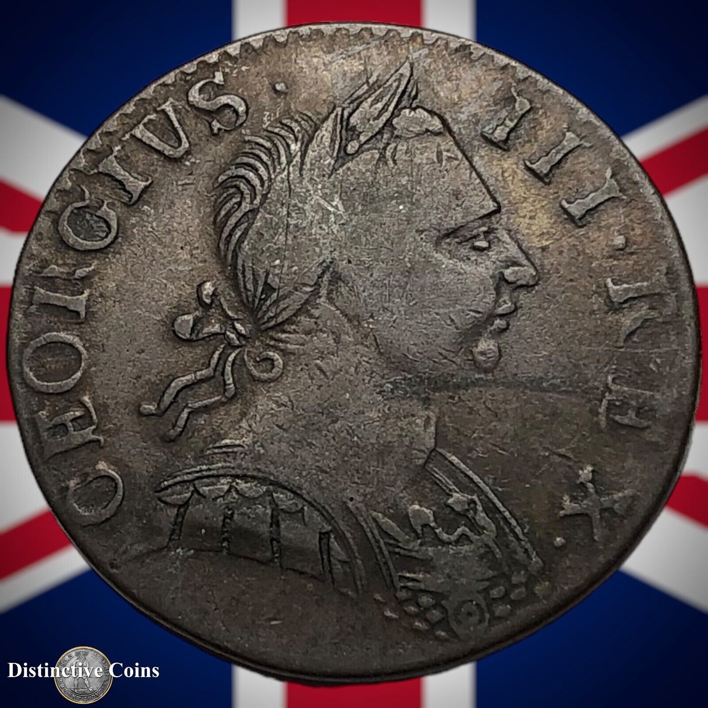 Great Britain 1775 Half Penny 1/2d GB5109