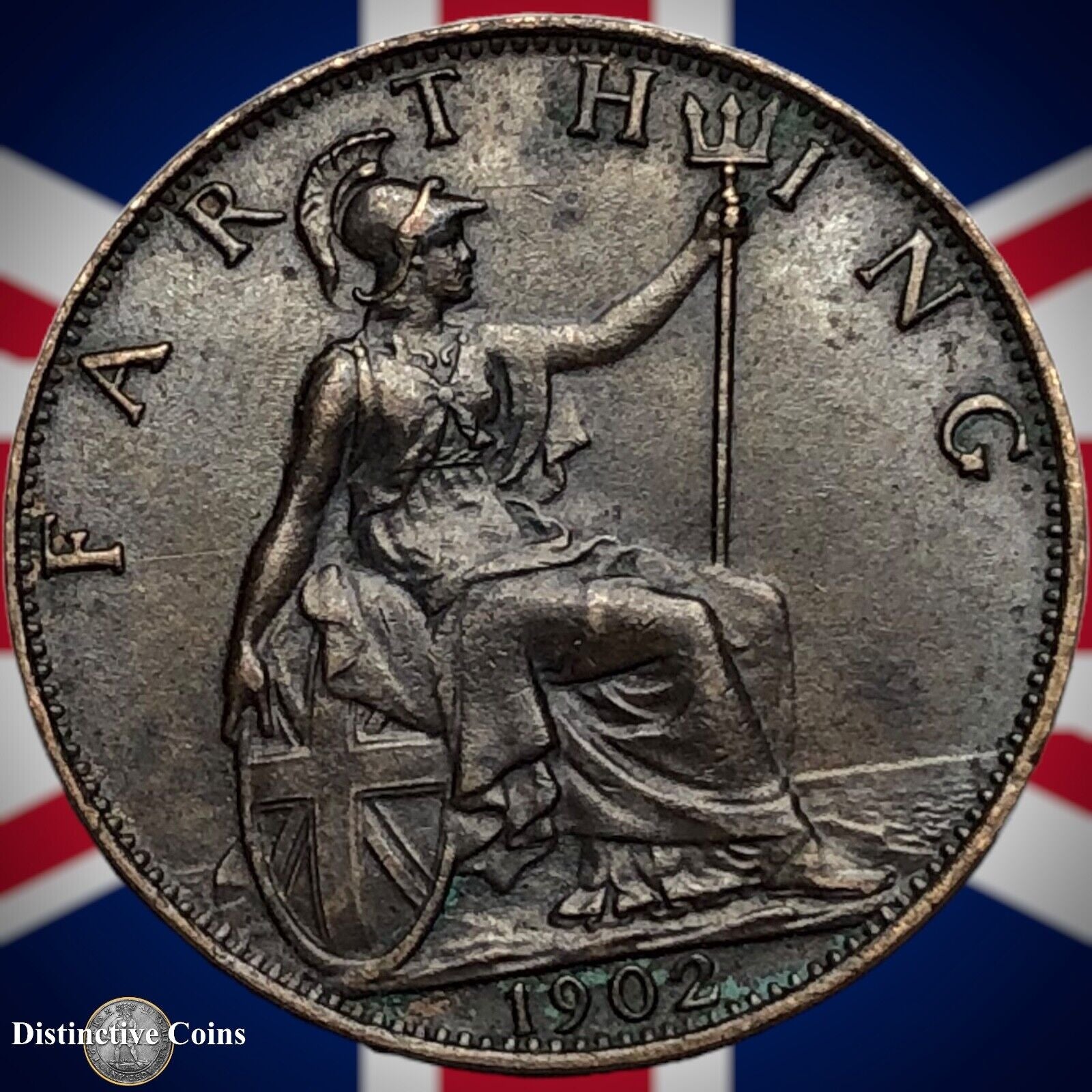 Great Britain 1902 Farthing 1/4d GB4519