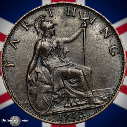 Great Britain 1902 Farthing 1/4d GB4519
