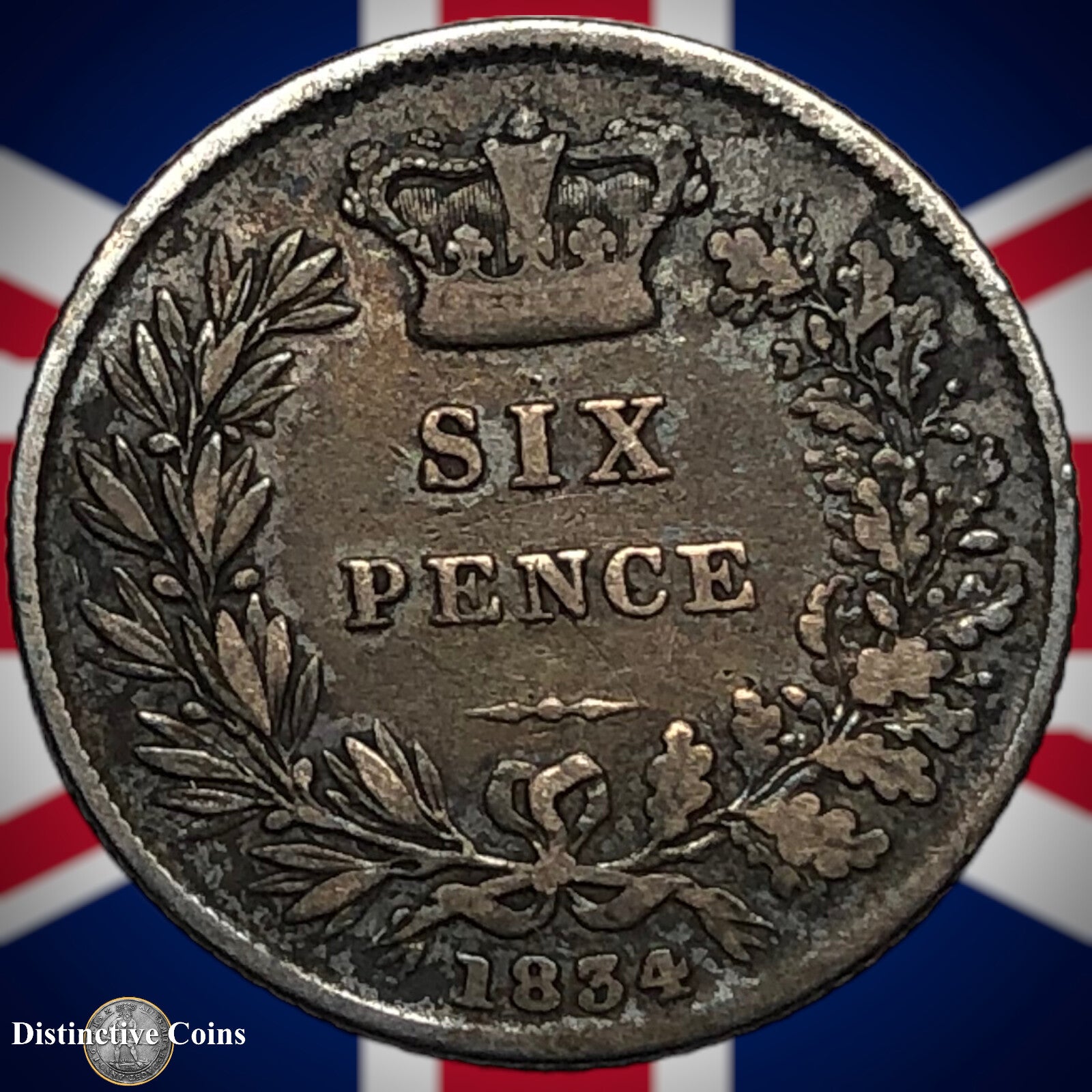 Great Britain 1834 Six Pence GB2558