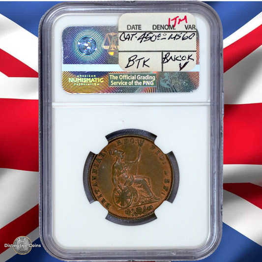 Great Britain 1851 1/2 Penny NGC Unc details - GBS067