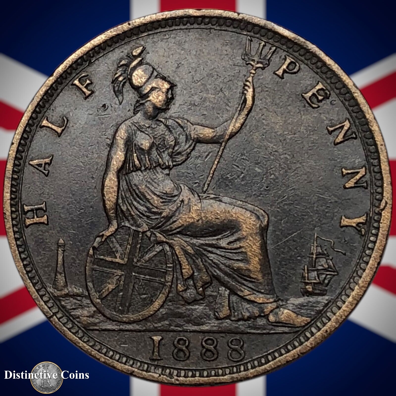 Great Britain 1888 Half Penny 1/2d GB5628