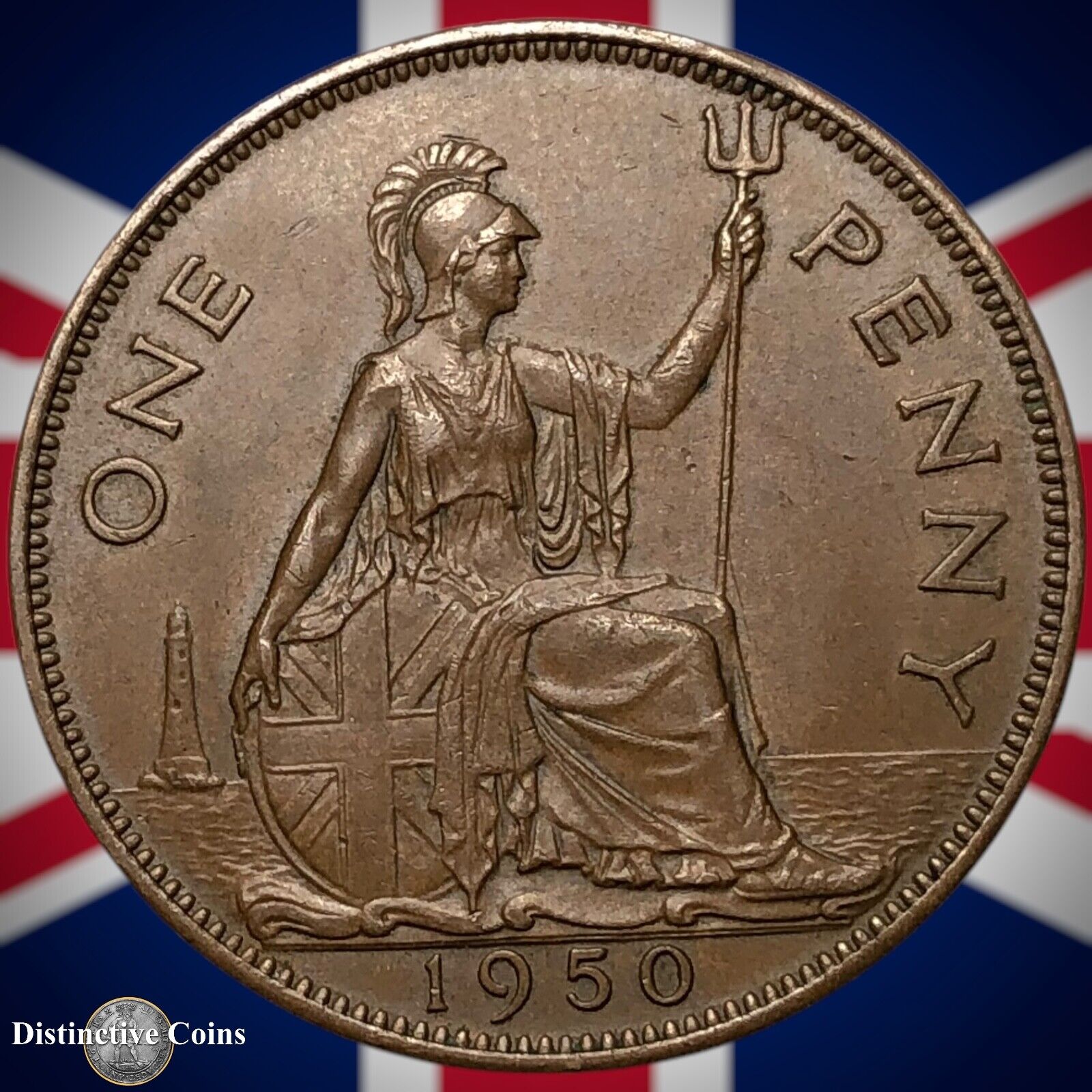 Great Britain 1950 Penny 1d GB7308