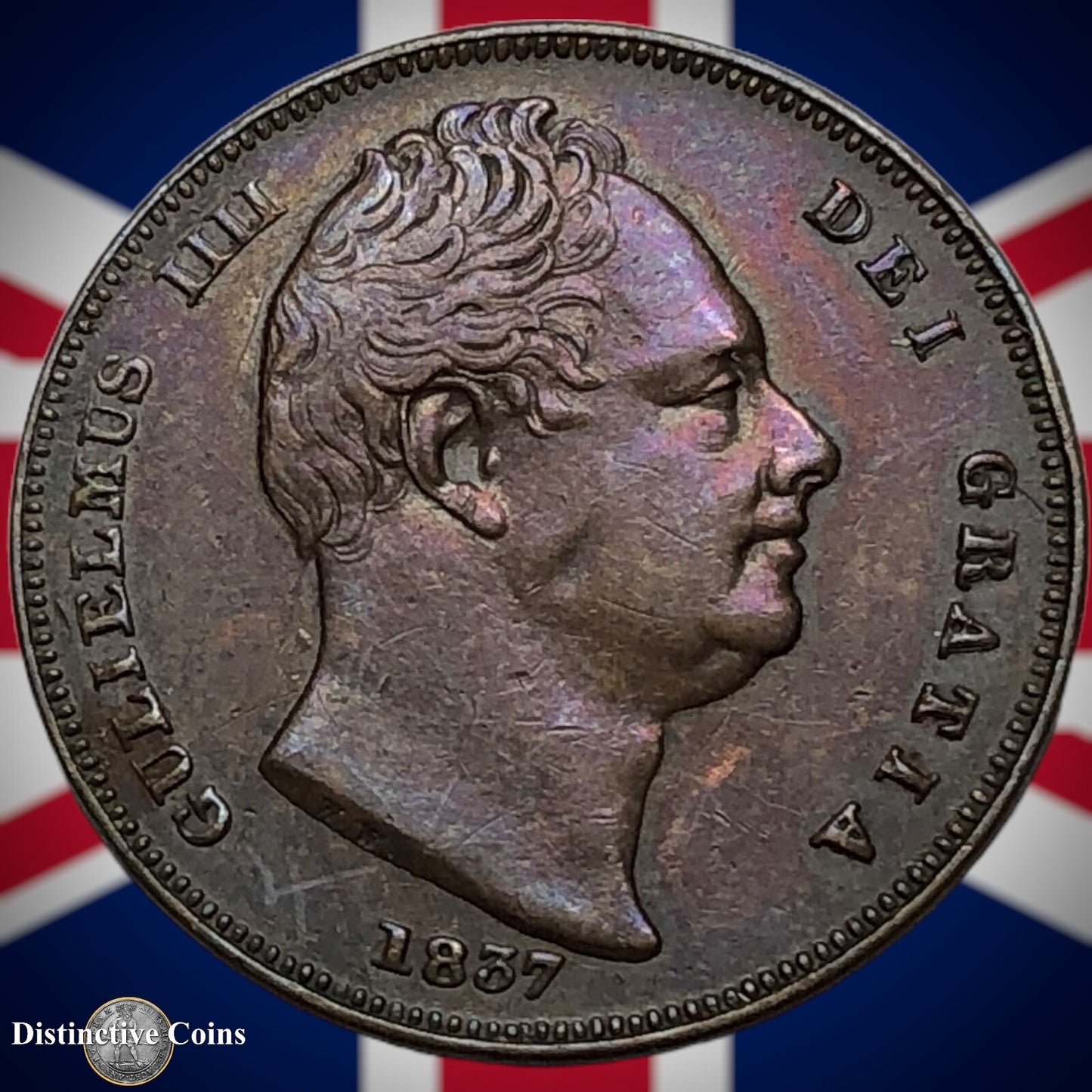 Great Britain 1837 Farthing 1/4d GB3394