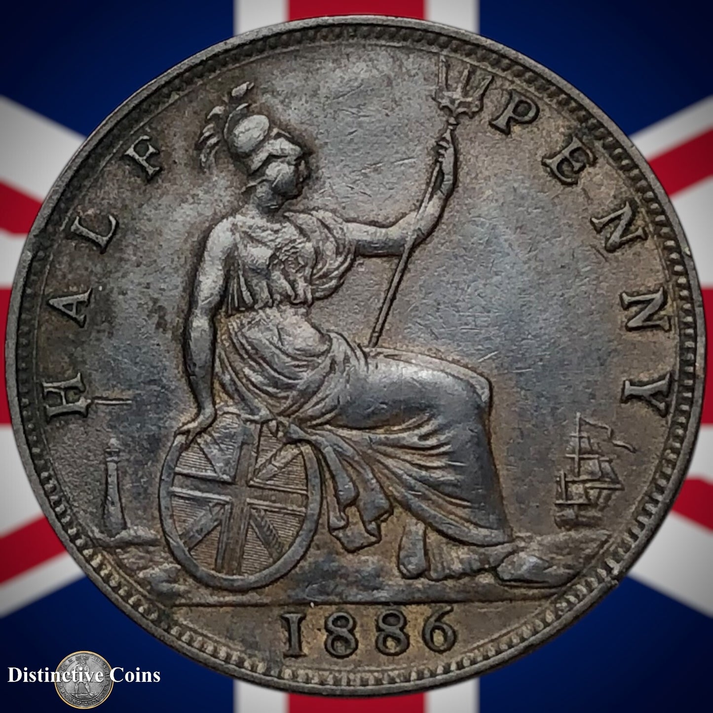 Great Britain 1886 Half Penny 1/2d GB5593