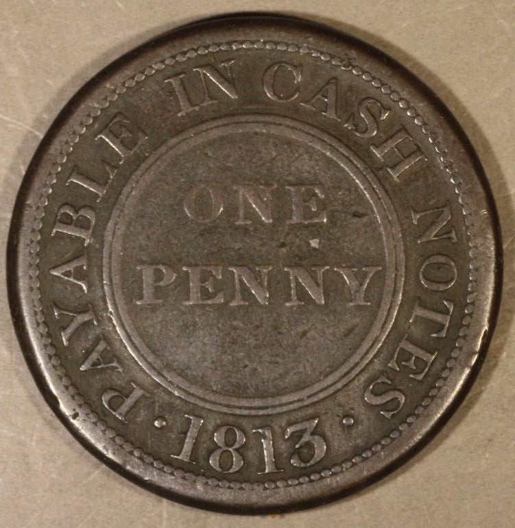 1813 Great Britain Worcester Penny John Knapp Jr Glover