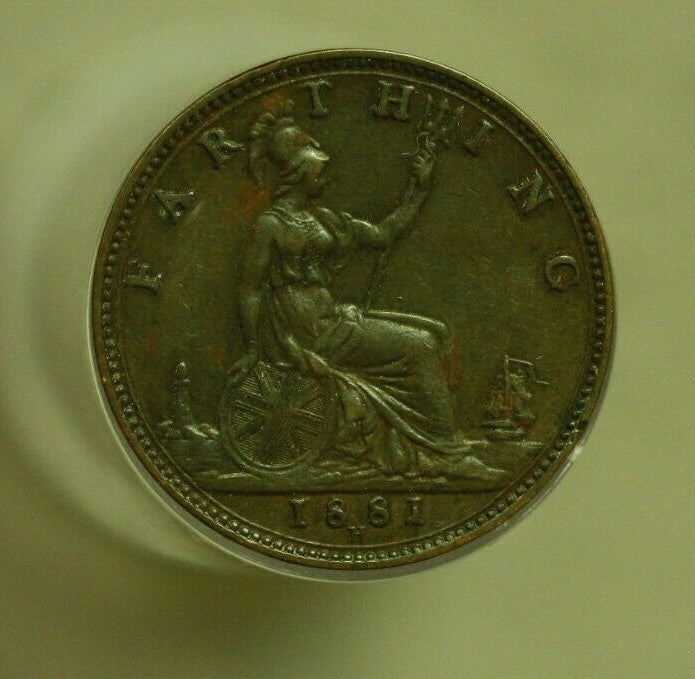 Great Britain 1881H Farthing XF/AU   A279