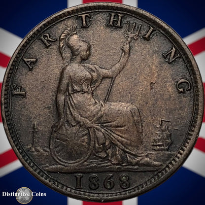 Great Britain 1868 Farthing 1/4d GB3625