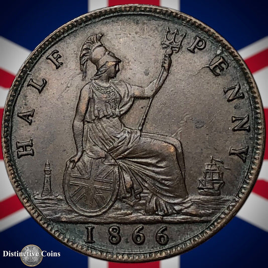 Great Britain 1866 Half Penny 1/2d GB5485