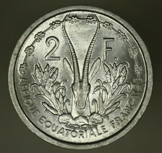 French Equatorial Africa  2 Francs 1948 UNC  A1041