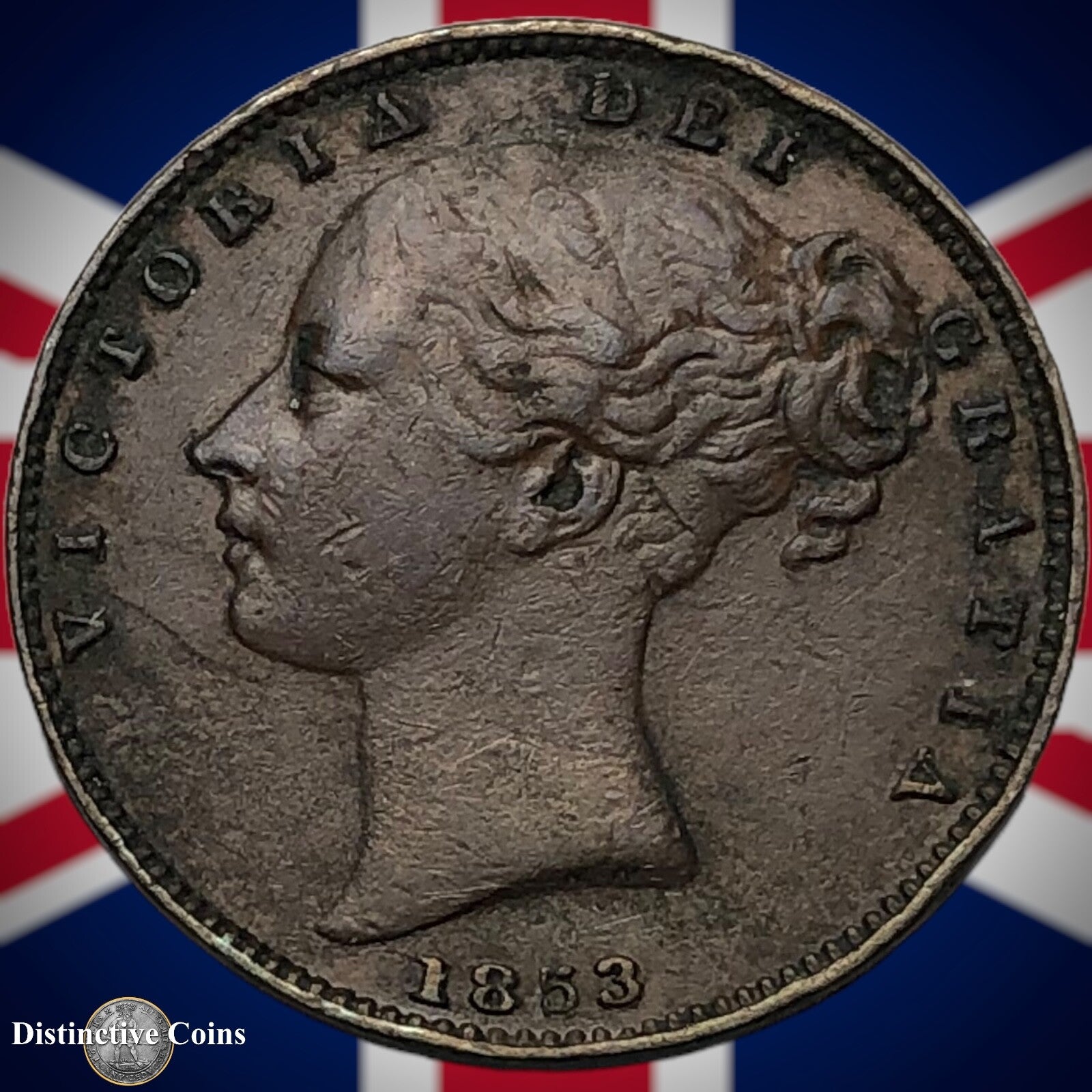 Great Britain 1853 Farthing 1/4d GB3441