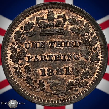 Great Britain 1881 Third Farthing 1/3 Penny GB3020