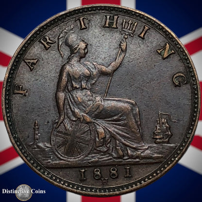 Great Britain 1881 H Farthing 1/4d GB3919