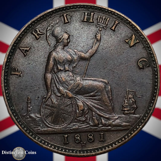 Great Britain 1881 H Farthing 1/4d GB3919
