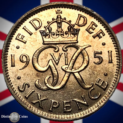 Great Britain 1951 Six Pence GB1771