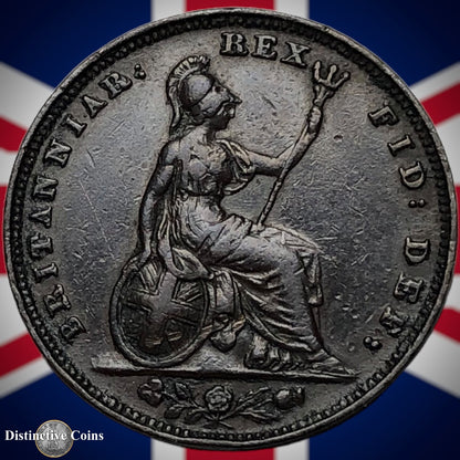 Great Britain 1829 Farthing 1/4d GB3340