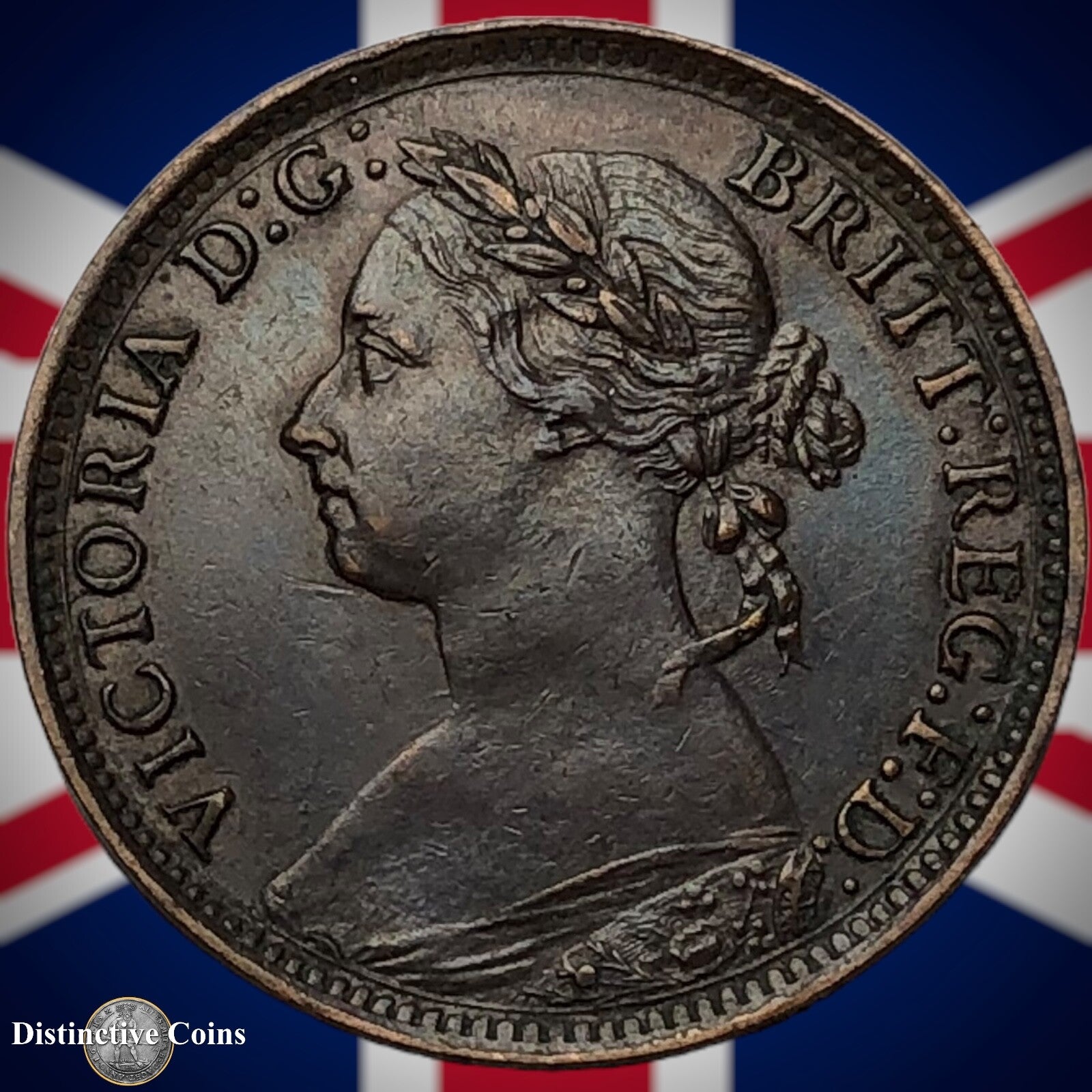 Great Britain 1885 Farthing 1/4d GB4152