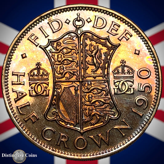Great Britain 1950 Proof Half Crown GB1354