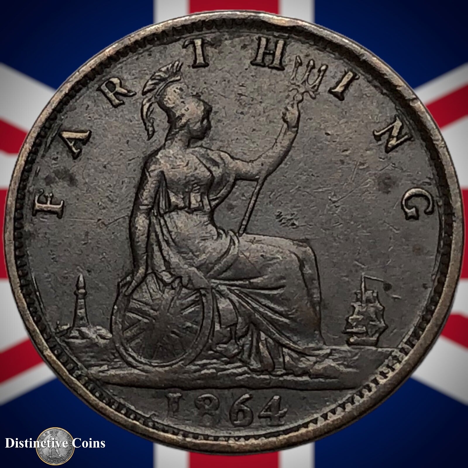 Great Britain 1864 Farthing 1/4d GB3508