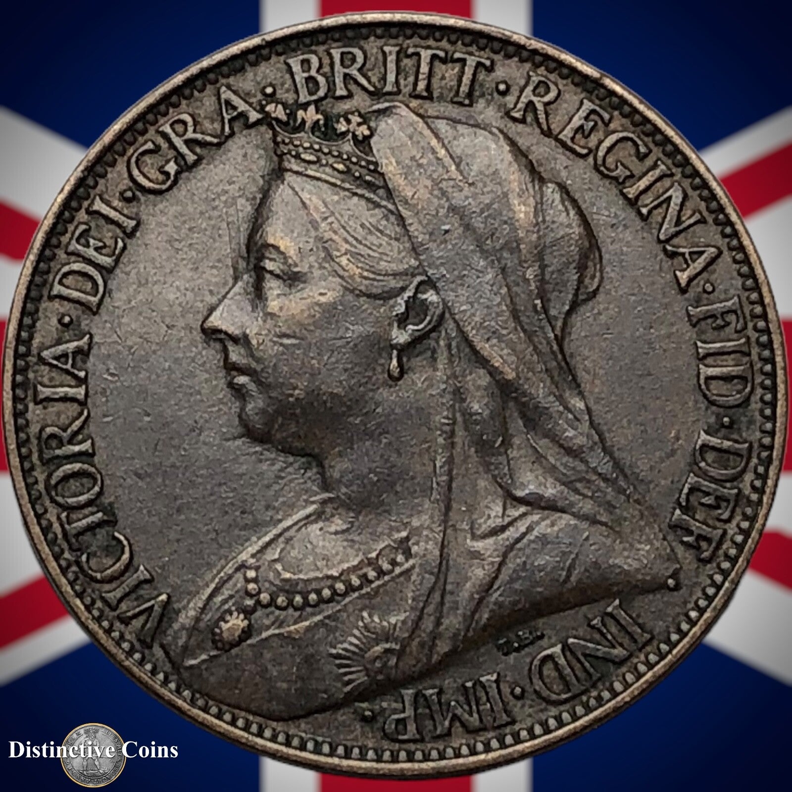 Great Britain 1897 Farthing 1/4d GB4445