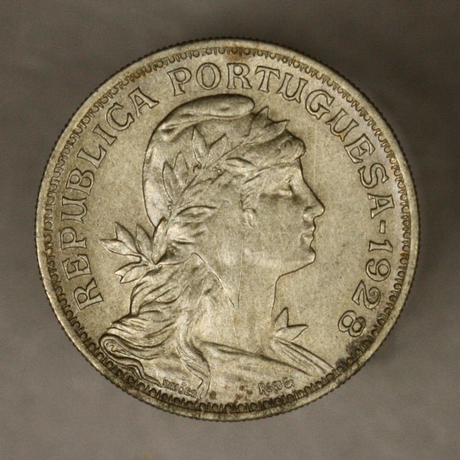 Portugal 1928 50 Centavos AU