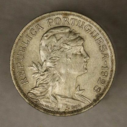 Portugal 1928 50 Centavos AU