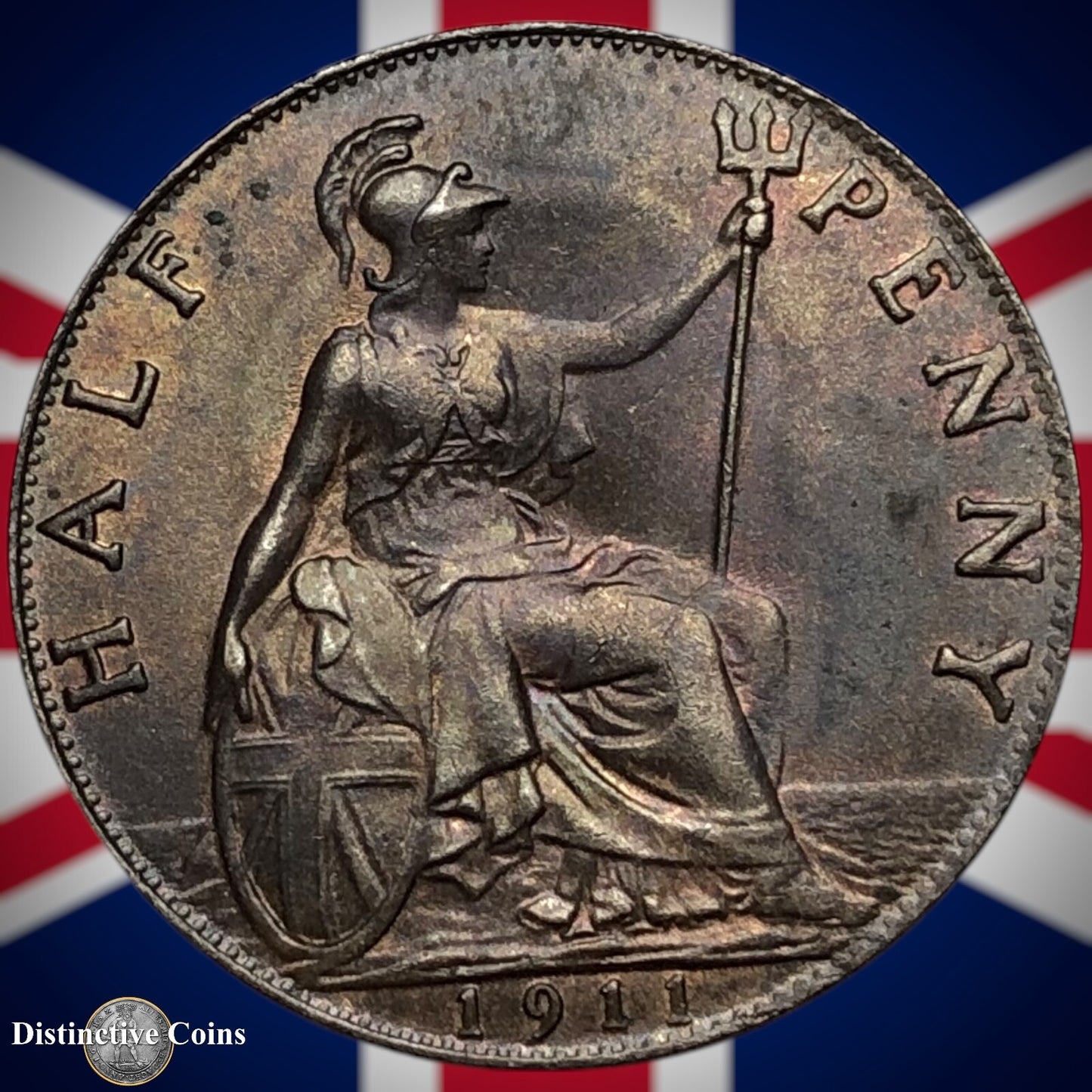 Great Britain 1911 Half Penny 1/2d GB5840