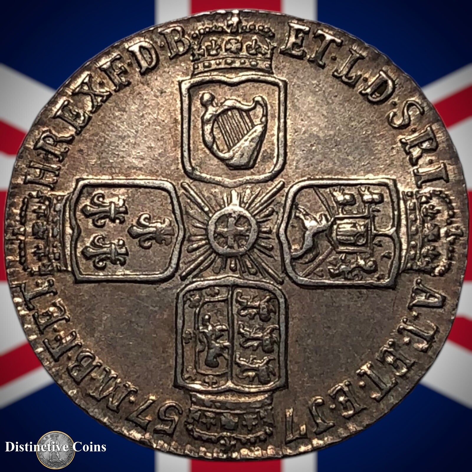 Great Britain 1757 Six Pence 6d GB7381