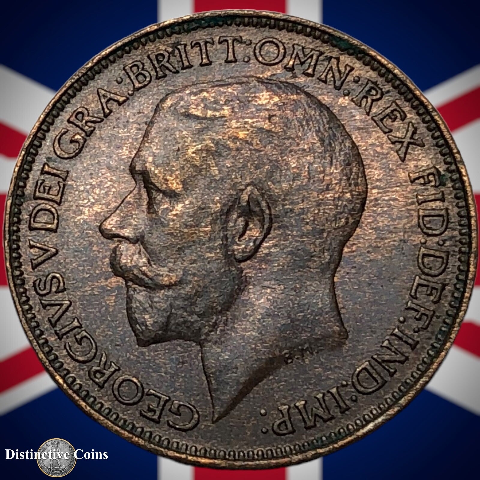 Great Britain 1922 Farthing 1/4d GB4752