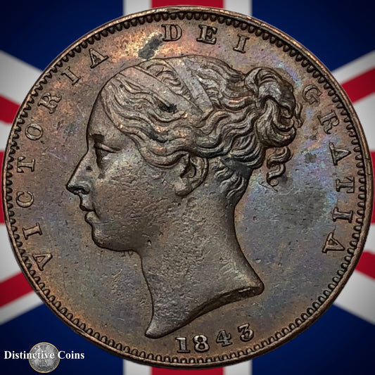Great Britain 1843 Farthing 1/4d GB3415