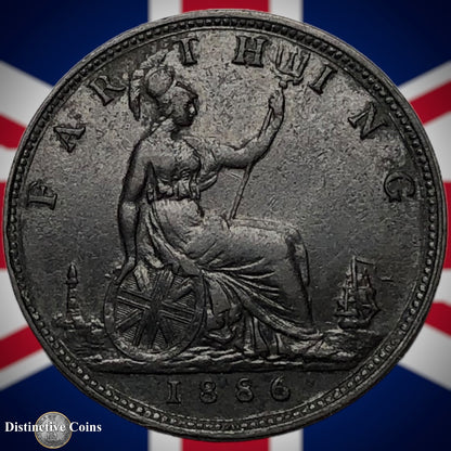 Great Britain 1886 Farthing 1/4d GB4184